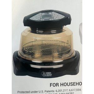 NuWave Elite Infrared Oven Black Model 20552 w/ Extender Kit And Accessories